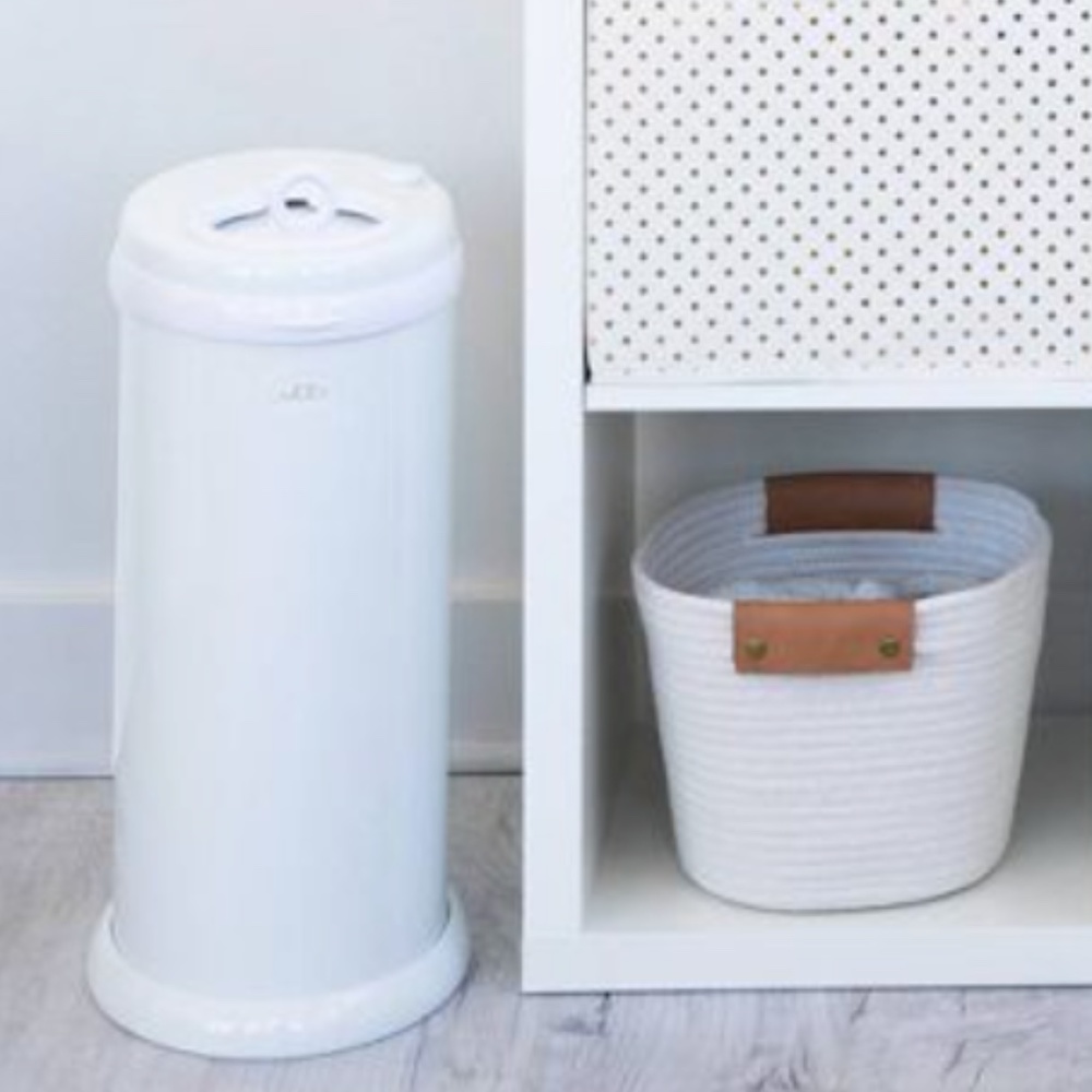 Ubbi Steel Diaper Pail - White